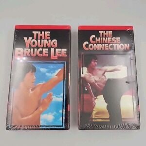 Bruce‎ Lee 2 VHS Tapes - Good Times Home Video Volume 1 & Vol. 5 New Sealed